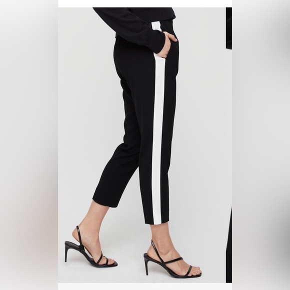 -Babaton Conan  Pants black with white stripe size 8 - Picture 4 of 11